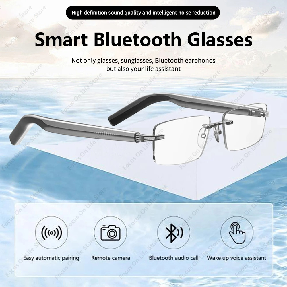 Audio Music Bluetooth - Óculos Inteligentes Bluetooth com Fones de