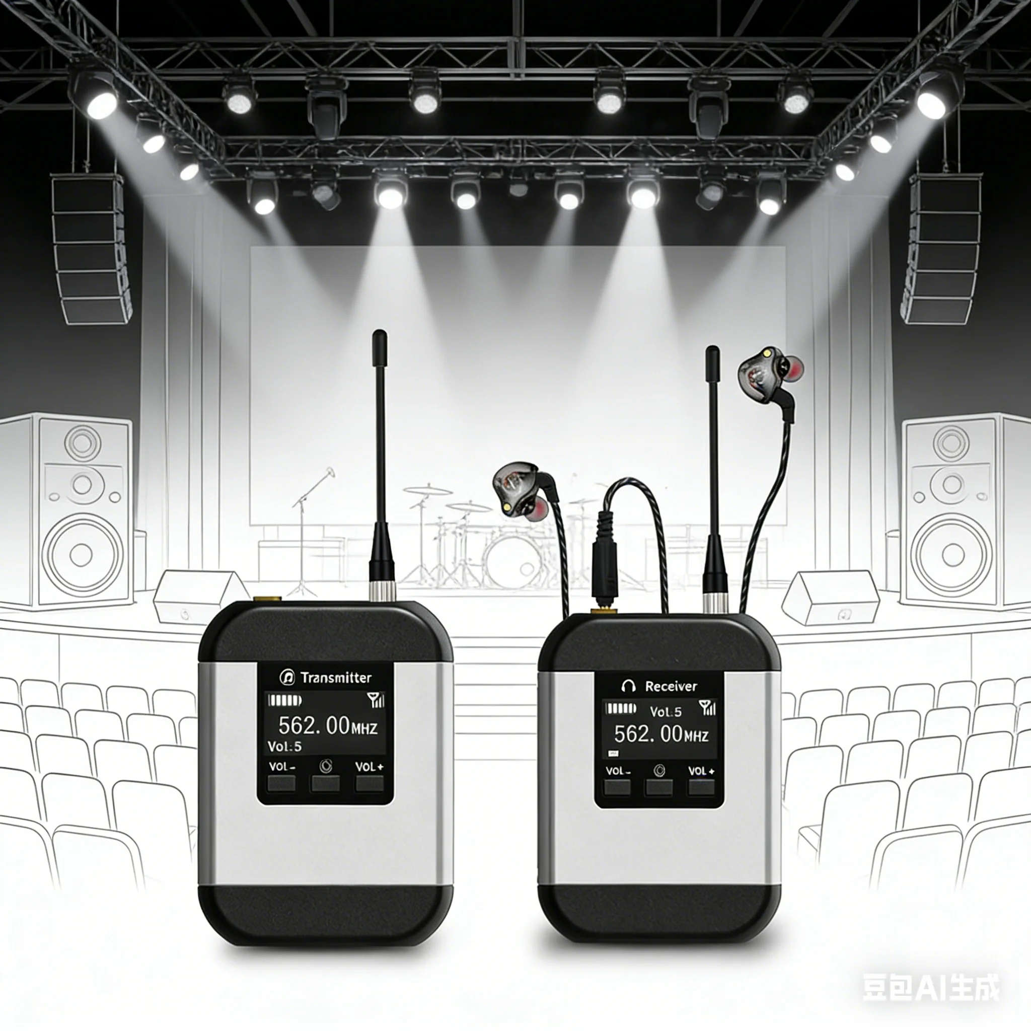 Audio & Music Xbox - Sistema de Monitoramento Sem Fio UHF
