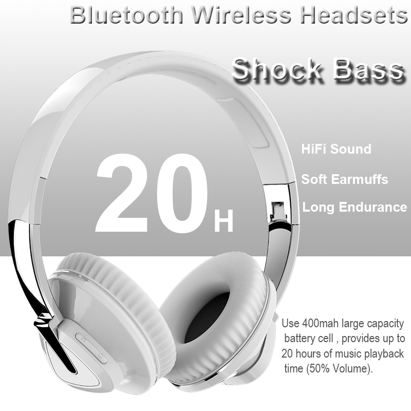 Audio Music Technology - Fone de ouvido sem fio bluetooth
