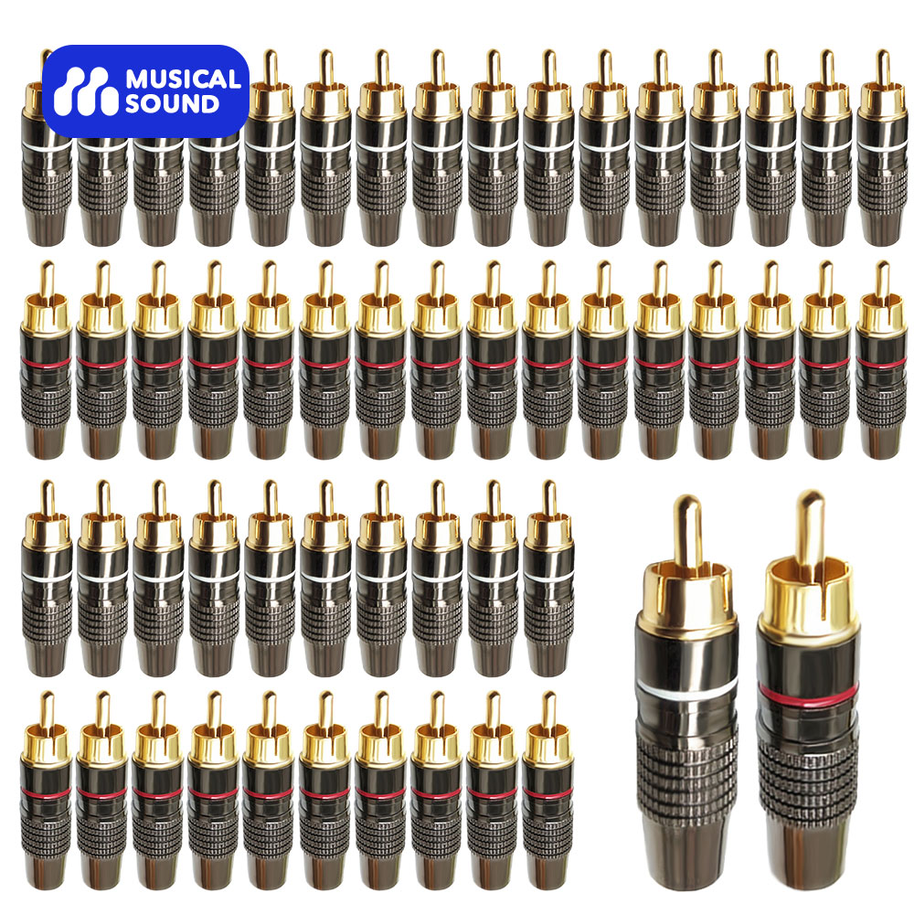 Audio Music Hifi - Som musical macho rca plug adaptador
