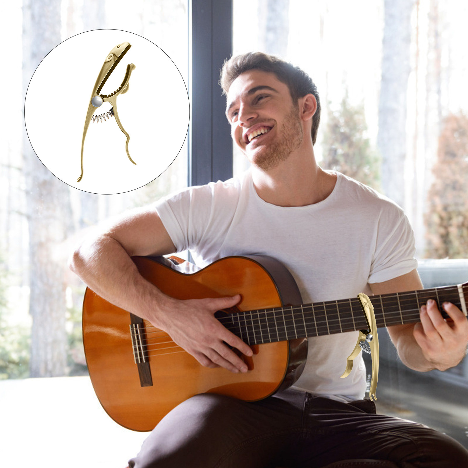 Guitar Capo Clip - Capotraste para Guitarra Acústica e Elétrica