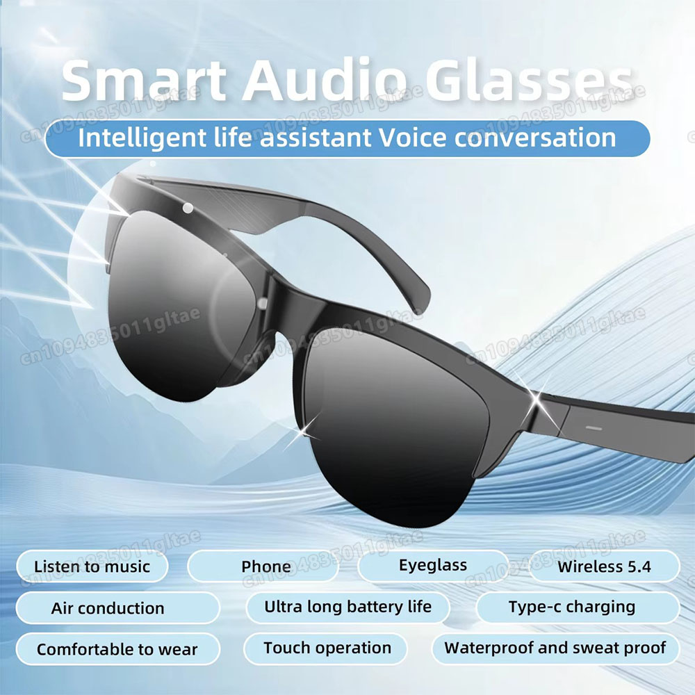 Audio Music Hifi - Novos Óculos Inteligentes com Câmera 2026,