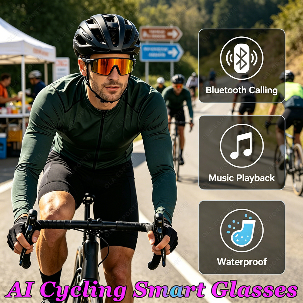 Audio Music Technology - Óculos Inteligentes Bluetooth para Ciclismo ao