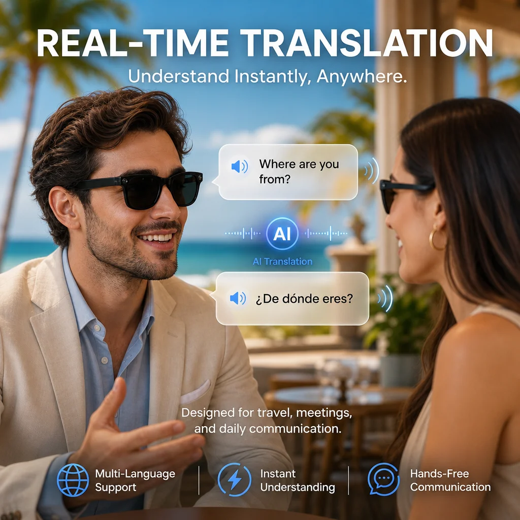 Novos Óculos com Câmera AI 202 - Audio Music Bluetooth avaliação e preço