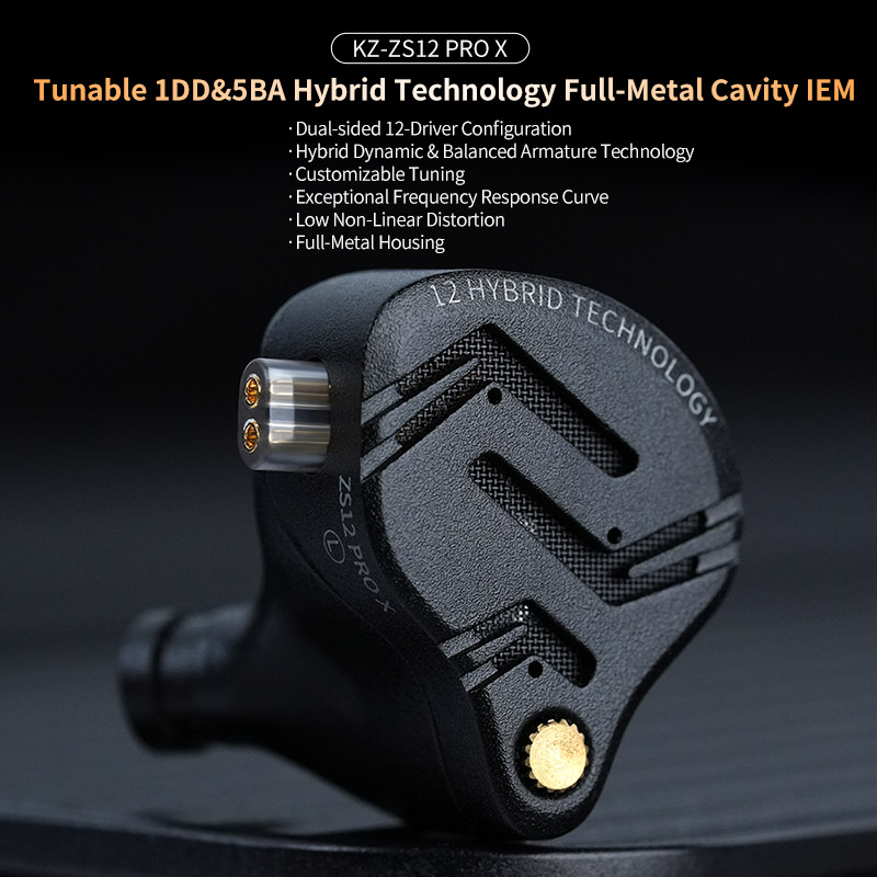 Kz zs12 pro x fones de ouvido  - Audio Music Technology avaliação e preço
