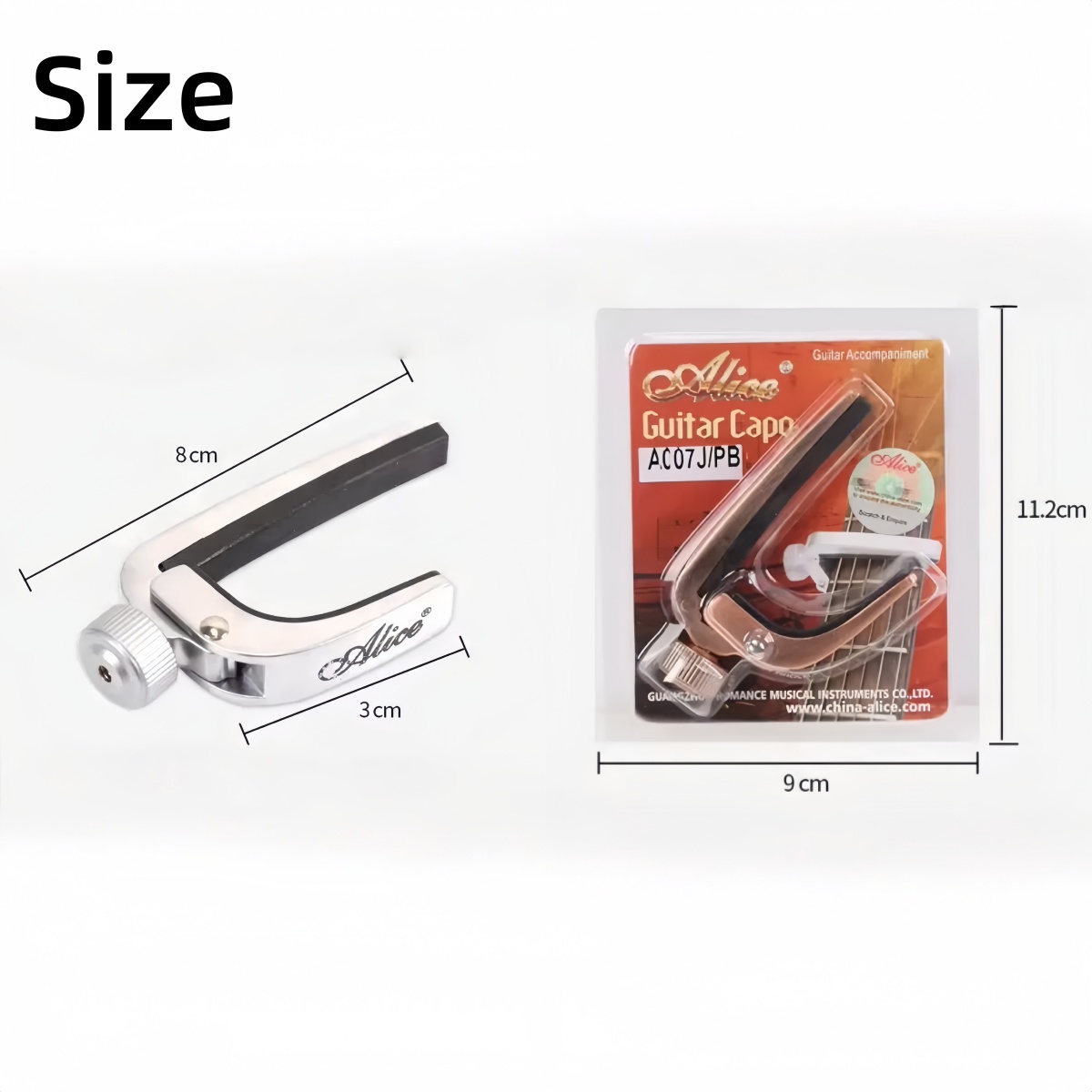Capotraste de Guitarra Alice R - Guitar Capo Clip avaliação e preço