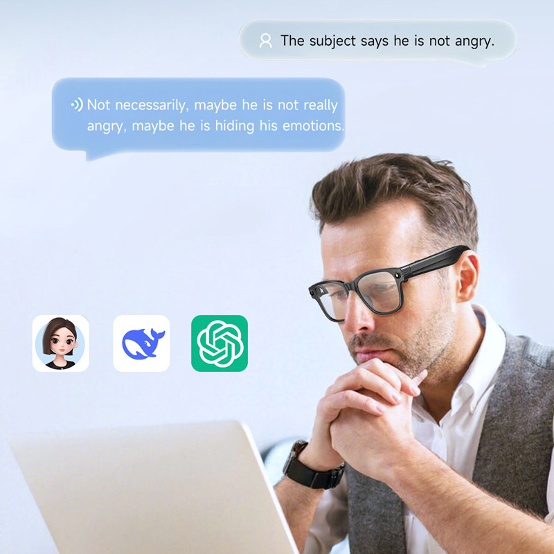 Óculos Inteligentes AI com Câm - Audio Music Bluetooth avaliação e preço