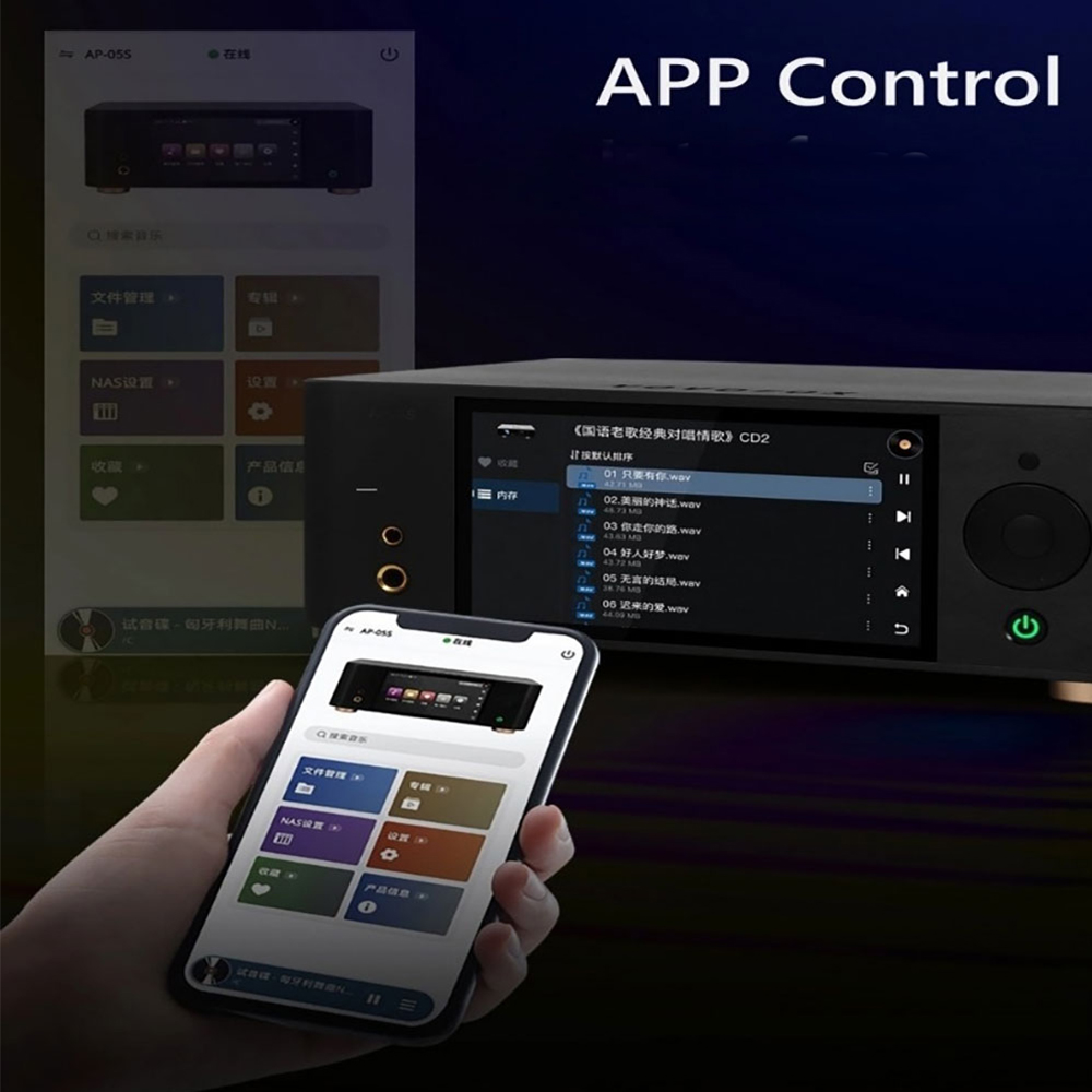 VOVOFOX-HiFi AP05S Reprodutor  - Audio Music Hifi avaliação e preço