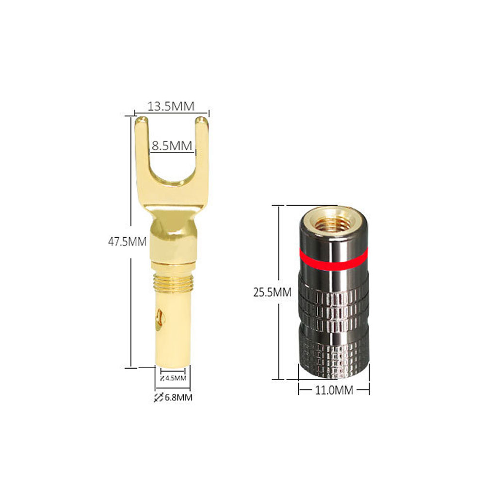 Banhado A Ouro 24k Banana Plug - Audio Music Hifi avaliação e preço